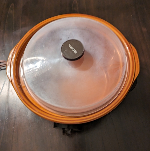 Rival 3350 5 Quart Crock Pot Slow Cooker Removable Stoneware w/ plastic lid - Picture 2 of 7